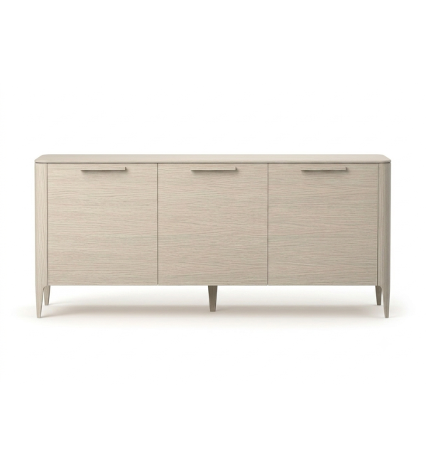 Тумба Type oak 3 двери ширина 160 см (беленый дуб)
