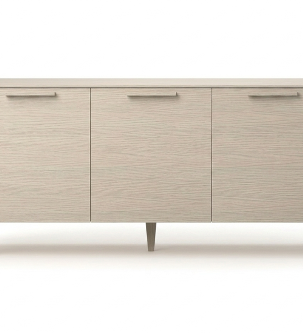 Тумба Type oak 3 двери ширина 160 см (беленый дуб)
