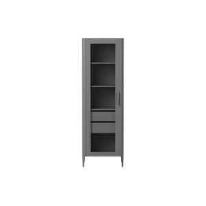 Витрина Type oak стеклянная высота 200 см L (серый)