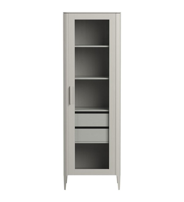 Витрина Type oak стеклянная высота 200 см R (серо-бежевый)
