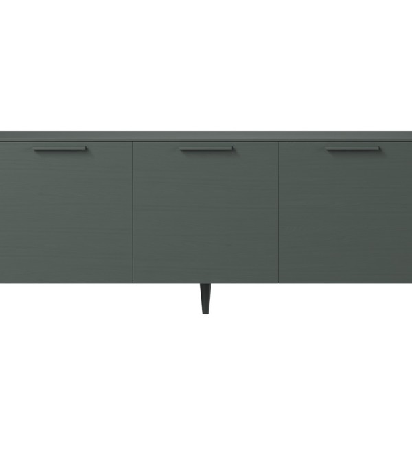 Тумба Type oak 3 двери ширина 180 см (темно-серый)