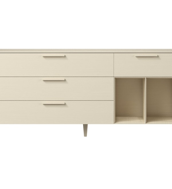 Тумба Type oak 4 ящика 2 полки ширина 180 см (дымка)