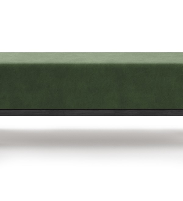 Банкетка Fjord 120 см (зелено-голубой FiberGuard, бук под эмалью)