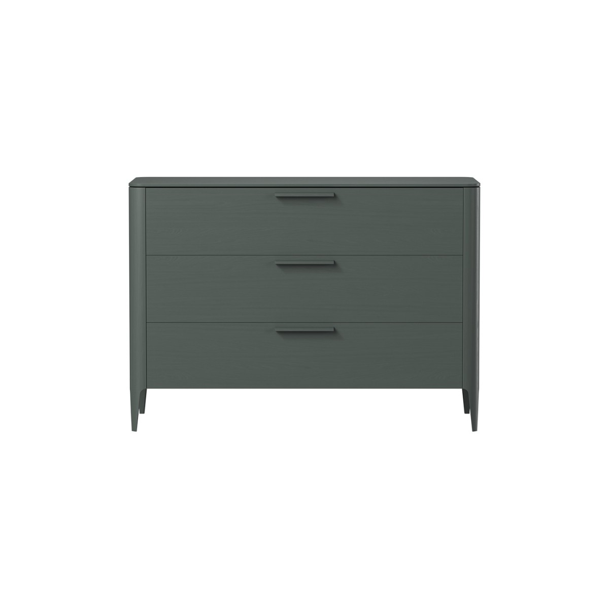 Комод Type oak 3 ящика ширина 120 см (темно-серый)