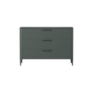 Комод Type oak 3 ящика ширина 120 см (темно-серый)