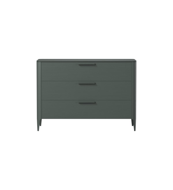 Комод Type oak 3 ящика ширина 120 см (темно-серый)