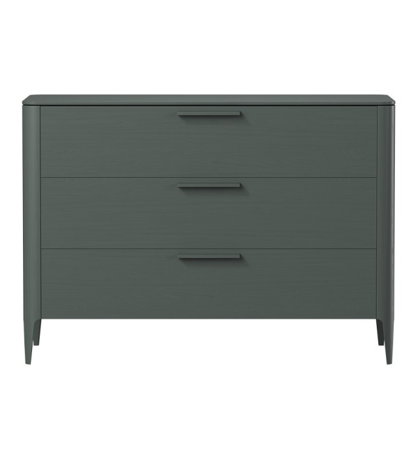 Комод Type oak 3 ящика ширина 120 см (темно-серый)