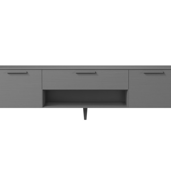Тумба Type oak под ТВ ширина 200 см (серый)