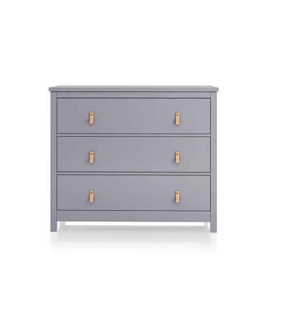 Комод Wood 3 ящика (серый)