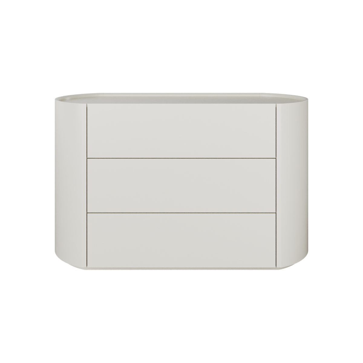 Комод Lagom 3 ящика ширина 120 см (молочный)
