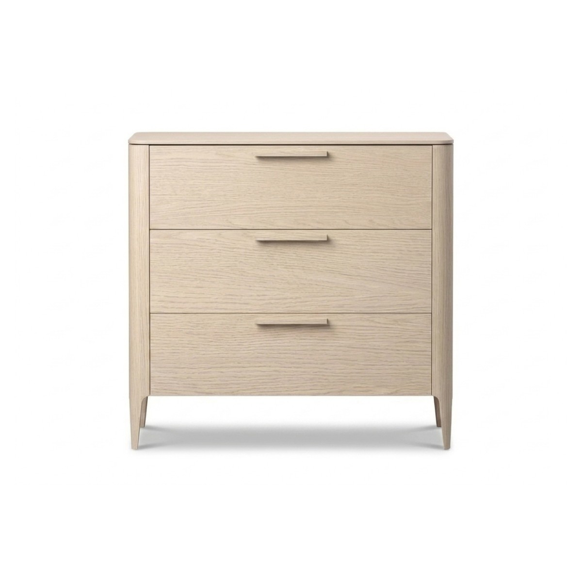 Комод Type oak 3 ящика ширина 90 см (беленый дуб)