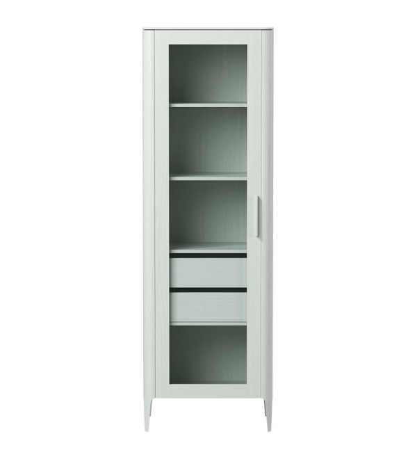 Витрина Type oak стеклянная высота 200 см L (белый)