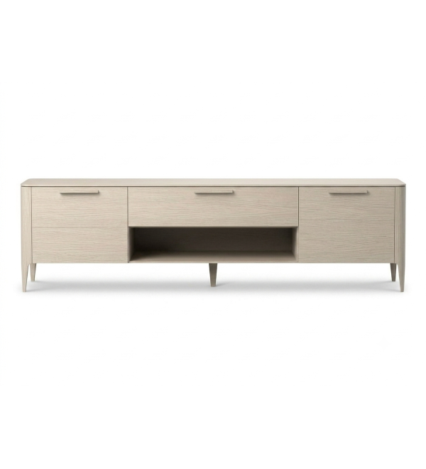 Тумба Type oak под ТВ ширина 200 см (беленый дуб)