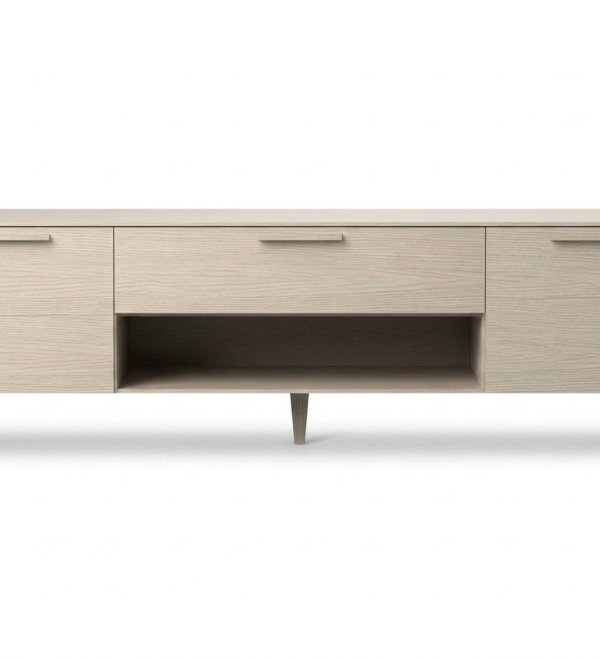 Тумба Type oak под ТВ ширина 200 см (беленый дуб)
