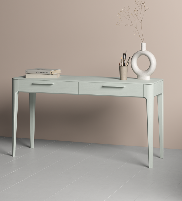 Консоль Type oak 2 ящика ширина 140 см (белый)