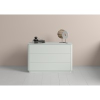 Комод Tammi 3 ящика ширина 120 см (светло-серый)