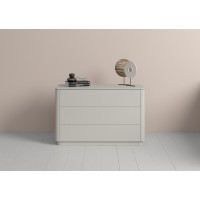 Комод Tammi 3 ящика ширина 120 см (серо-бежевый)