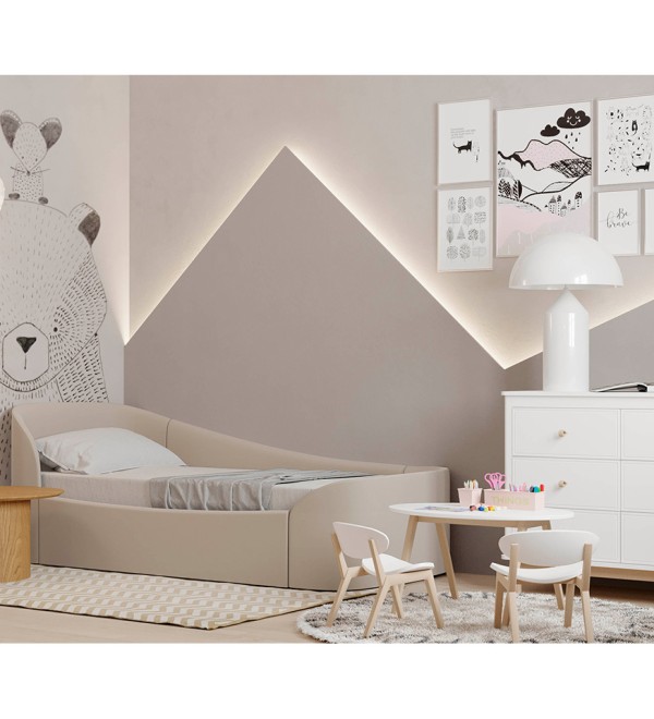 Диван-кровать KIDI Soft с низким изножьем 90*200 см R (бежевый)