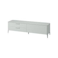 Тумба Type oak под ТВ 2 ящика откидная дверь (светло-серый)
