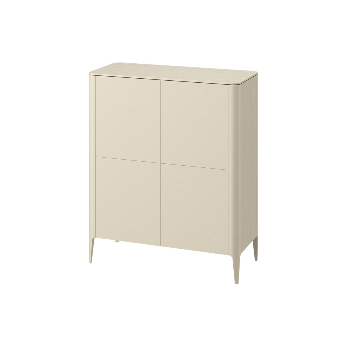 Шкаф Type oak 4 двери (молочный)