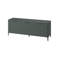 Тумба Type oak 3 двери ширина 180 см (темно-серый)