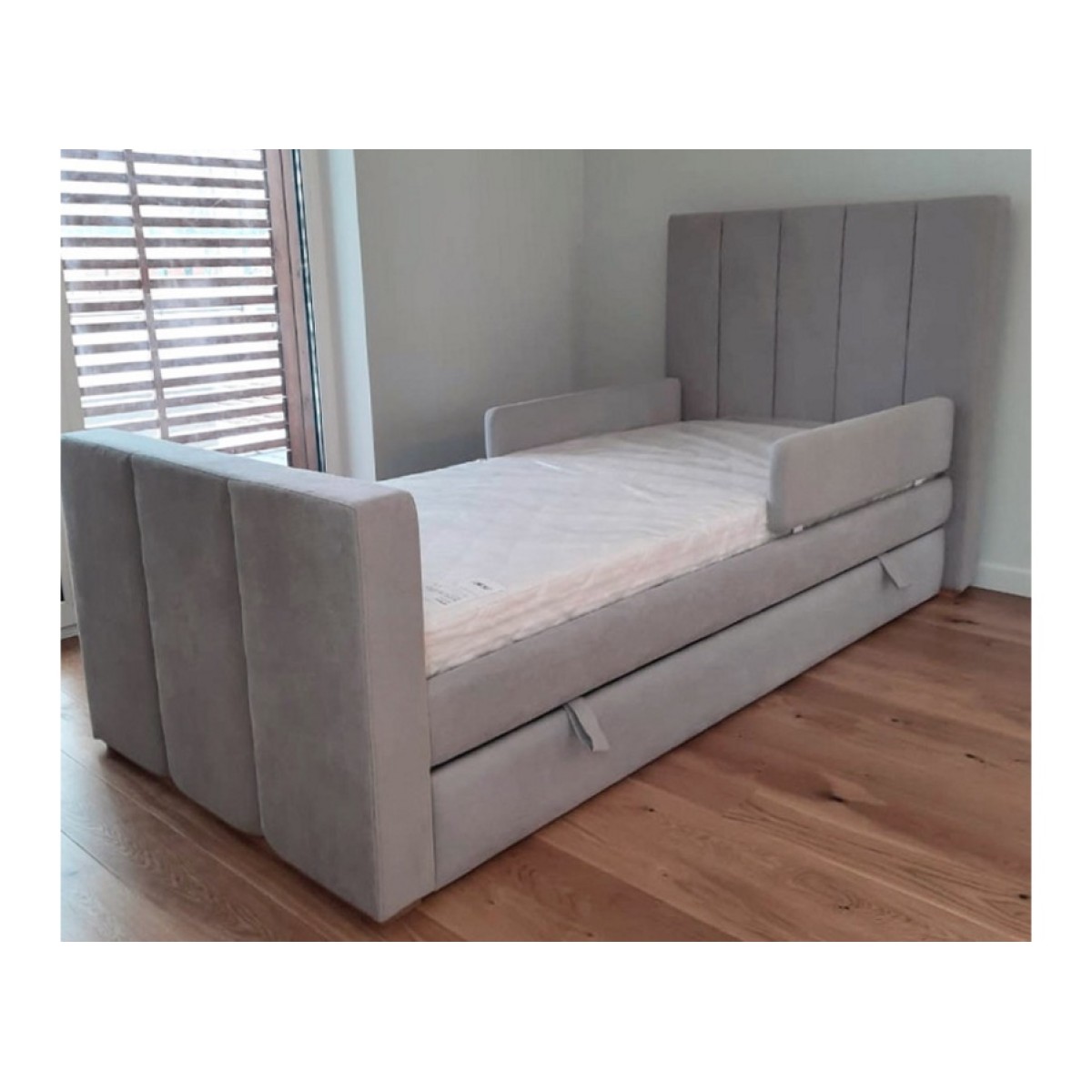 Кровать подростковая Cosy спальное место 90*200 см (серый)