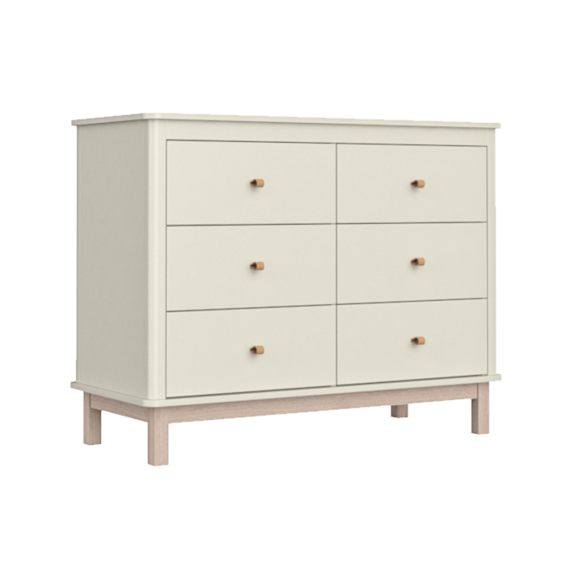Комод Classic 6 ящиков (молочный)