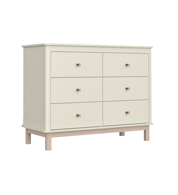 Комод Classic 6 ящиков (молочный)