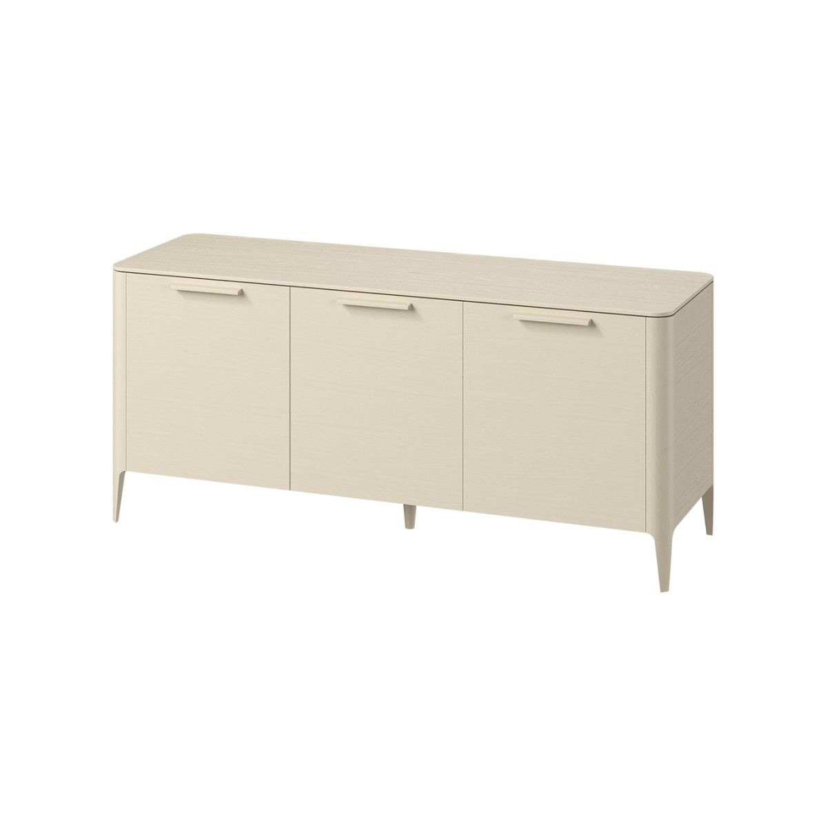 Тумба Type oak 3 двери ширина 160 см (молочный)