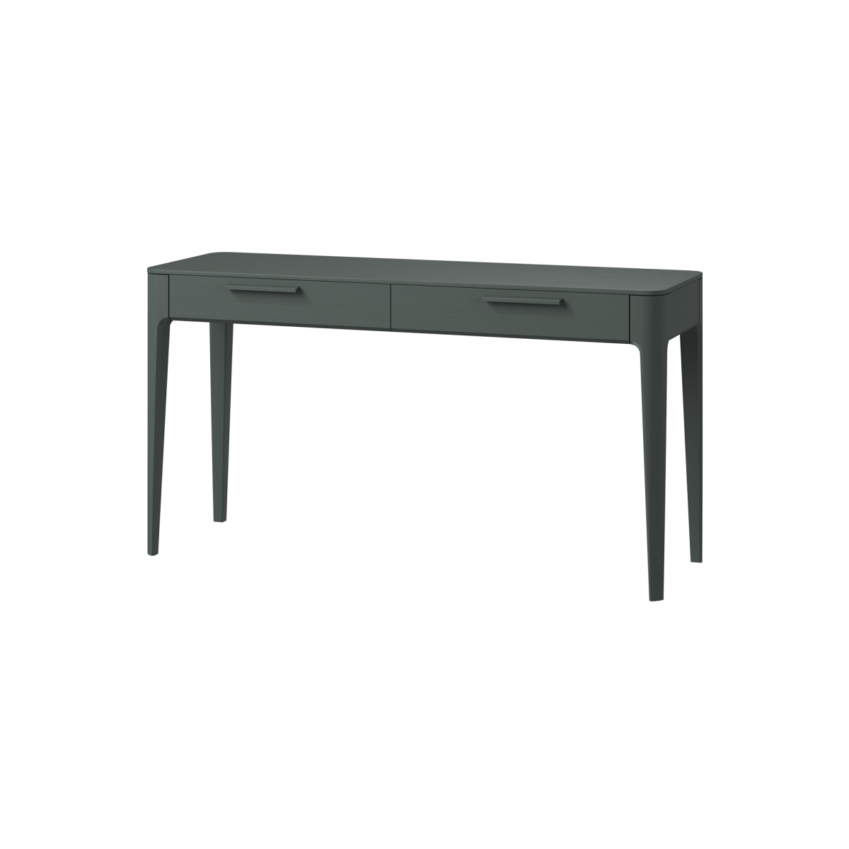 Консоль Type oak 2 ящика ширина 140 см (темно-серый)