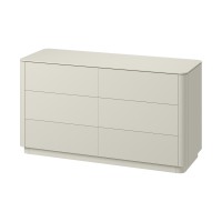 Комод Tammi 6 ящиков ширина 140 см (молочный)