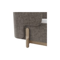 Кровать Basic спальное место 90*200 см (коричневый, рогожка)