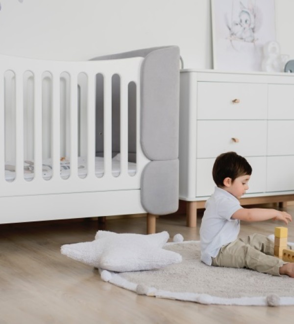 Кроватка-трансформер KIDI Soft (серый)