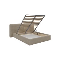 Кровать двуспальная Hub Soft 160 см (бежевый, букле)