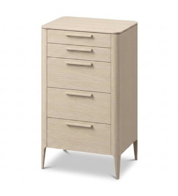 Комод Type oak высокии? 5 ящиков (беленый дуб)