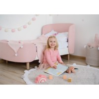 Кровать KIDI Soft для детей от 2 до 4 лет (розовый)