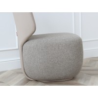 Кресло Ellipse E5.2 (бежевый, экокожа, рогожка)