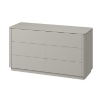 Комод Tammi 6 ящиков ширина 140 см (серо-бежевый)