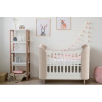 Кроватка KIDI Soft mini cпальное место 60*120 см (бежевый)