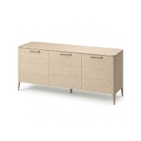 Тумба Type oak 3 двери ширина 160 см (беленый дуб)