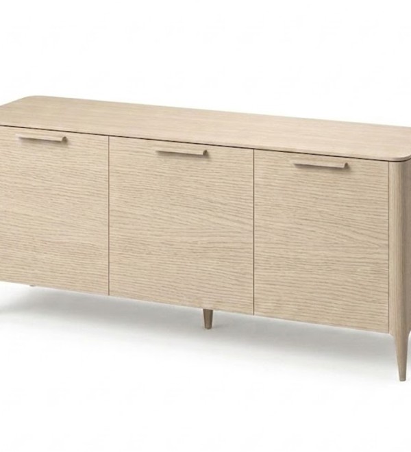 Тумба Type oak 3 двери ширина 160 см (беленый дуб)