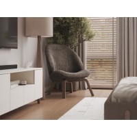 Кресло Ellipse E8.1 (коричневый, рогожка)