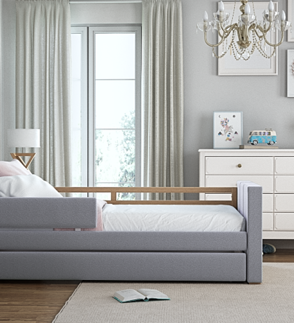 Кровать подростковая Cosy спальное место 90*200 см (серый)