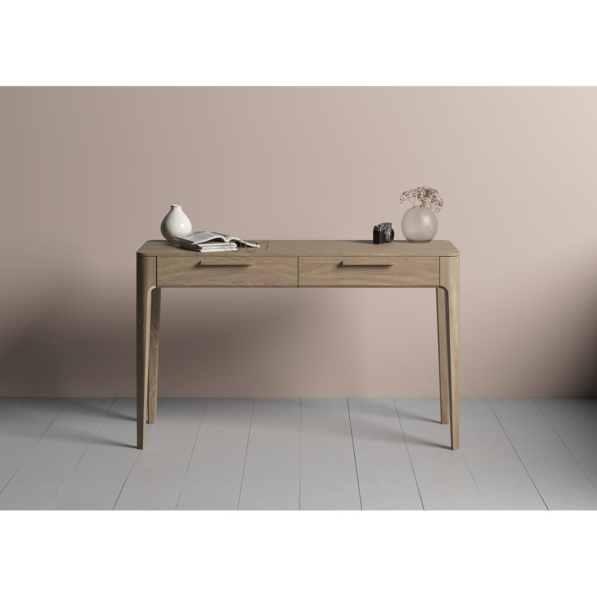 Консоль Type oak 2 ящика ширина 120 см (натуральный дуб)