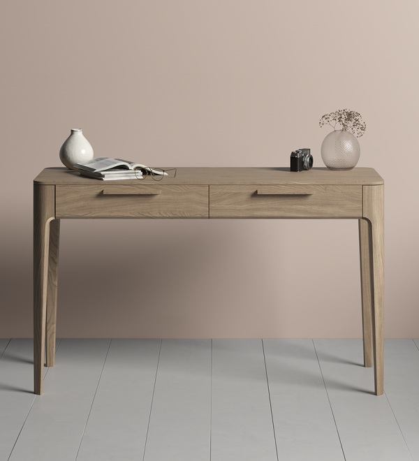 Консоль Type oak 2 ящика ширина 120 см (натуральный дуб)