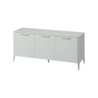 Тумба Type oak 3 двери ширина 160 см (светло-серый)