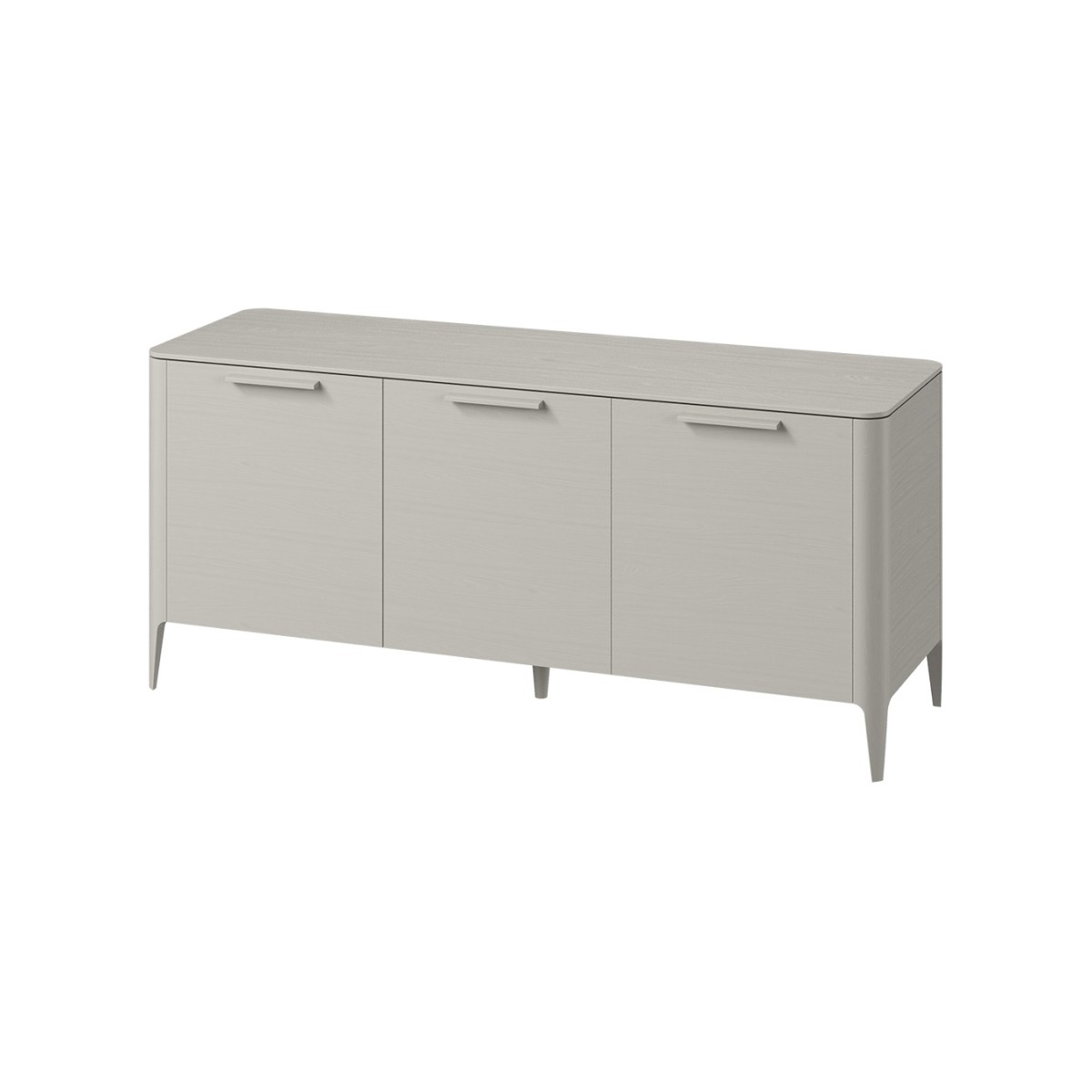 Тумба Type oak 3 двери ширина 160 см (серо-бежевый)