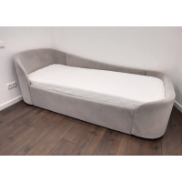 Диван-кровать KIDI Soft с низким изножьем 90*200 см R антивандальная ткань (серый)
