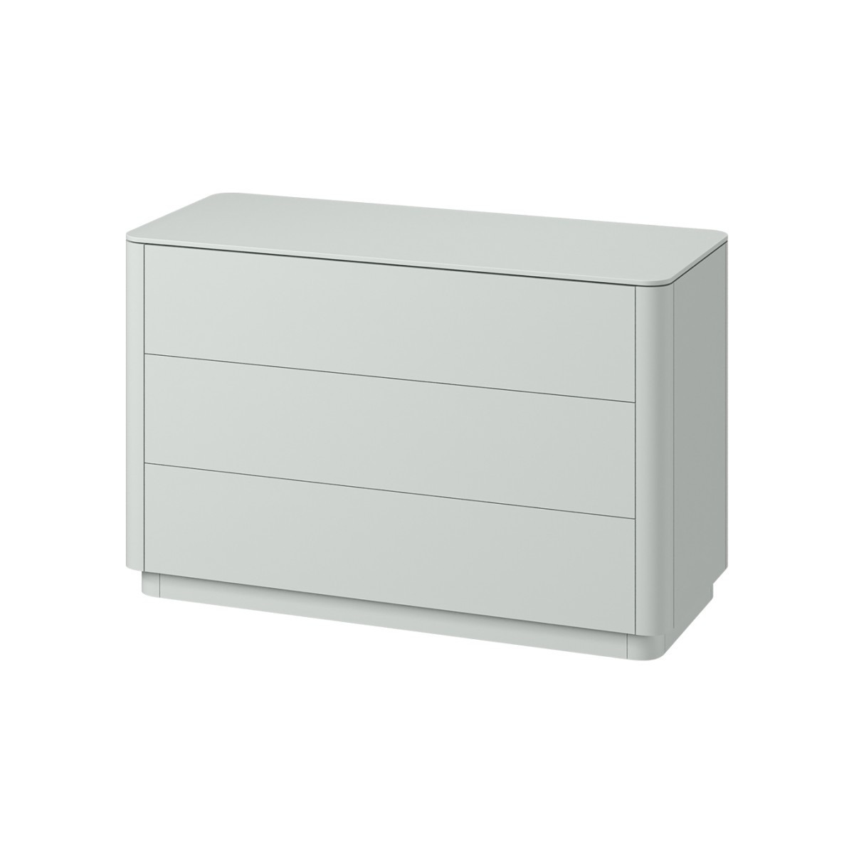 Комод Tammi 3 ящика ширина 120 см (светло-серый)