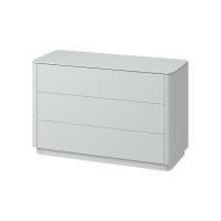 Комод Tammi 3 ящика ширина 120 см (светло-серый)